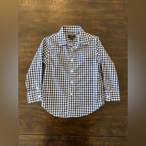 Toddler boy Crewcuts gingham plaid button down shirt
